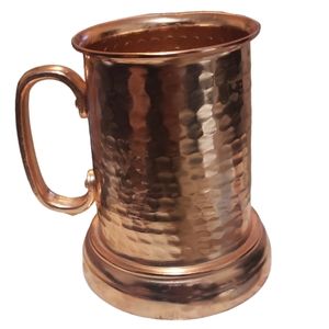 Copper clear bottom beer mug circa 1970 made in Hong kong
